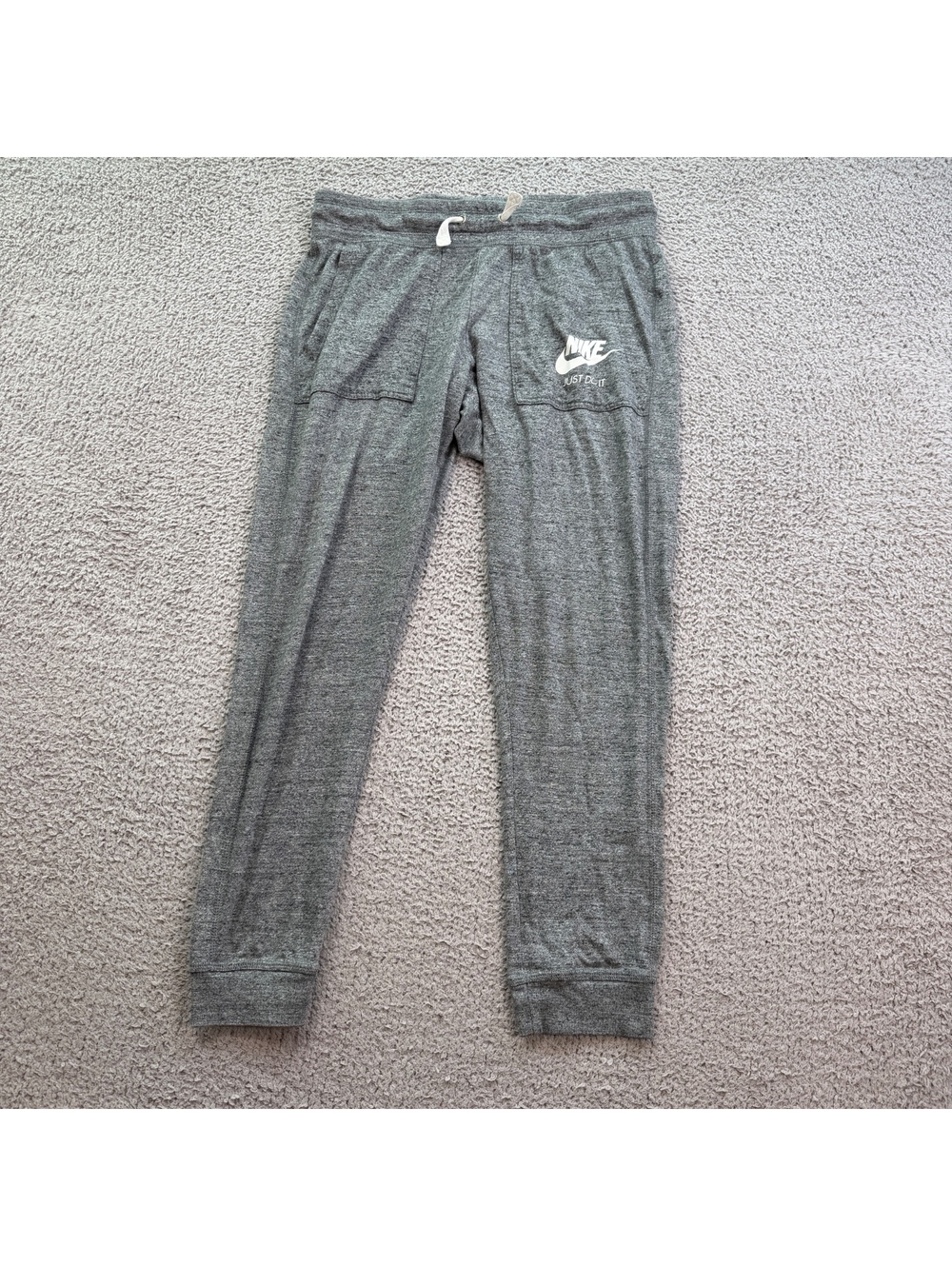 Nike Sportswear Gym Vintage Just Do It Jogger Pants Gray Women’s Small